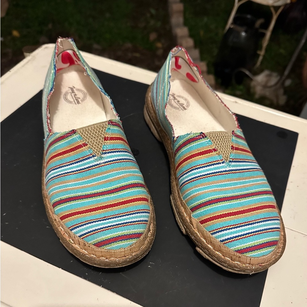 Tony Lama Womens Renata Slip On Flats Casual